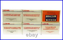 Lionel 6-9569-7208 Pennsylvania Aluminum Passenger Car Set of 6 NIB