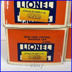 Lionel 6-9594 9598 New York Central 15 Aluminum 6 Car Passenger Set O Used