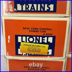 Lionel 6-9594 9598 New York Central 15 Aluminum 6 Car Passenger Set O Used
