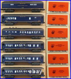 Lionel 7227-7232 Wabash 6-Car Madison Passenger Set O-Gauge