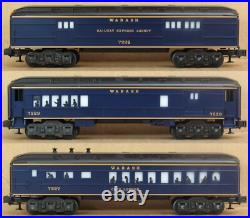 Lionel 7227-7232 Wabash 6-Car Madison Passenger Set O-Gauge