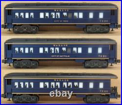 Lionel 7227-7232 Wabash 6-Car Madison Passenger Set O-Gauge