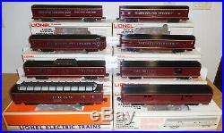 Lionel 9562 9567 7203 Norfolk & Western 15'' Aluminum Passenger Train 8 Car Set
