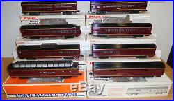Lionel 9562 9567 7203 Norfolk & Western 15'' Aluminum Passenger Train 8 Car Set
