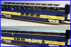 Lionel Aluminum Alaska Railroad Superliner 2 Car 18 Passenger Set 6-29169