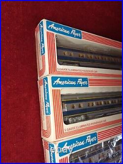 Lionel American Flyer Missouri Pacific Passenger Cars Set of 4 Vintage 1990 Read