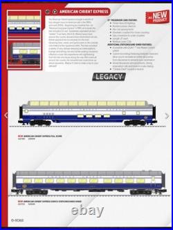 Lionel American Orient Express Passenger Car 6 Car Set (4 Pack, SS Diner, Dome)