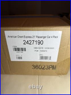 Lionel American Orient Express Passenger Car 6 Car Set (4 Pack, SS Diner, Dome)