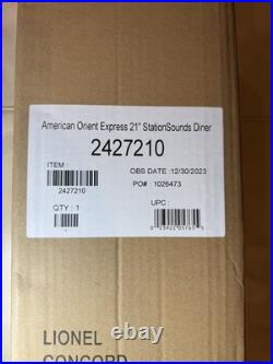 Lionel American Orient Express Passenger Car 6 Car Set (4 Pack, SS Diner, Dome)