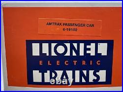 Lionel Amtrak 15 Aluminum 6 Car Passenger Set O Used 6-19100-19104, 19106
