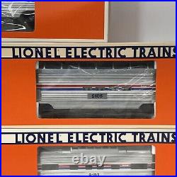Lionel Amtrak 15 Aluminum 7 Car Passenger Set O Gauge New 6-19100 6- 19106