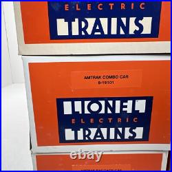 Lionel Amtrak 15 Aluminum 7 Car Passenger Set O Gauge New 6-19100 6- 19106 %