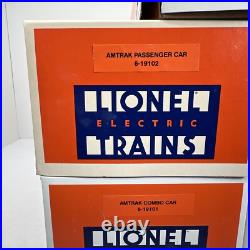 Lionel Amtrak 15 Aluminum 7 Car Passenger Set O Gauge New 6-19100 6- 19106 %