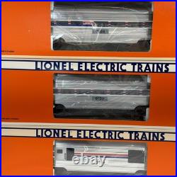 Lionel Amtrak 15 Aluminum 7 Car Passenger Set O Gauge Used 6-19100 6- 19106