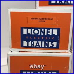 Lionel Amtrak 15 Aluminum 7 Car Passenger Set O Gauge Used 6-19100 6- 19106