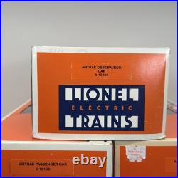 Lionel Amtrak 15 Aluminum 7 Car Passenger Set O Gauge Used 6-19100 6- 19106