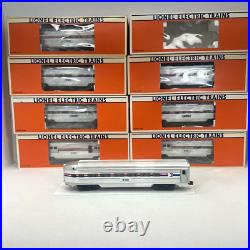Lionel Amtrak 15 Aluminum 8 Car Passenger Set O Gauge Used 6-19100 6- 19106 Lionel Amtrak 15 Aluminum 8 Car Passenger Set O Gauge Used 6-19100 6- 19106