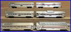 Lionel Amtrak 6-Car Aluminum Passenger Set O Gauge USED