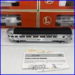 Lionel Atlantic Coast Line 15 Aluminum 4-Car Passenger Set O New 6-19155 -19158