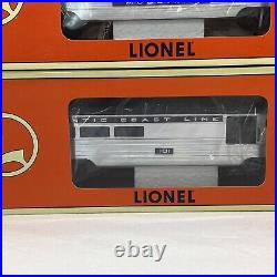 Lionel Atlantic Coast Line 15 Aluminum 4-Car Passenger Set O New 6-19155 -19158