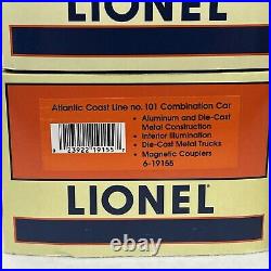 Lionel Atlantic Coast Line 15 Aluminum 4-Car Passenger Set O New 6-19155 -19158