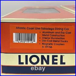 Lionel Atlantic Coast Line 15 Aluminum 4-Car Passenger Set O New 6-19155 -19158