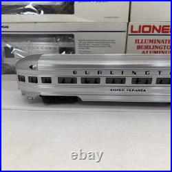 Lionel Burlington 15 Aluminum 6 Car Passenger Set O Used 6-9576 9580 9588