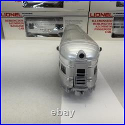Lionel Burlington 15 Aluminum 6 Car Passenger Set O Used 6-9576 9580 9588