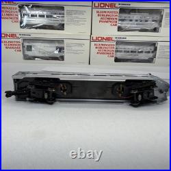 Lionel Burlington 15 Aluminum 6 Car Passenger Set O Used 6-9576 9580 9588