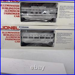 Lionel Burlington 15 Aluminum 6 Car Passenger Set O Used 6-9576 9580 9588