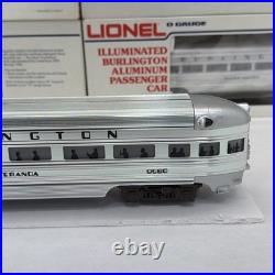Lionel Burlington Aluminum 6 Car Passenger Set O Gauge New 6-9576 9580 9588