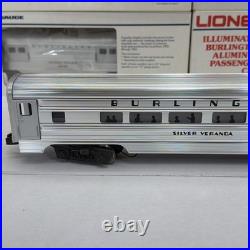 Lionel Burlington Aluminum 6 Car Passenger Set O Gauge New 6-9576 9580 9588