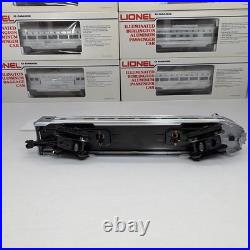 Lionel Burlington Aluminum 6 Car Passenger Set O Gauge New 6-9576 9580 9588
