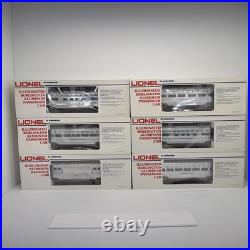 Lionel Burlington Aluminum 6 Car Passenger Set O Gauge New 6-9576 9580 9588