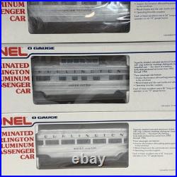 Lionel Burlington Aluminum 6 Car Passenger Set O Gauge New 6-9576 9580 9588