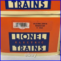 Lionel California Zephyr 15 Aluminum 6 Car Passenger Set O New 6-19122 19127