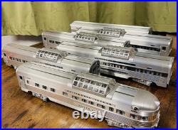 Lionel California Zephyr Aluminum 6 Car Passenger Set O 6-19122 -19127 Excellent