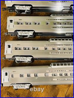 Lionel California Zephyr Aluminum 6 Car Passenger Set O 6-19122 -19127 Excellent