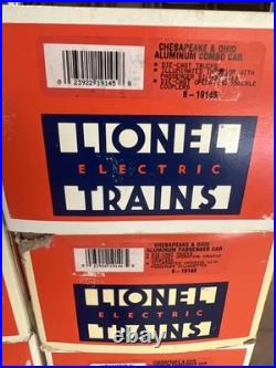 Lionel Chesapeake & Ohio 15 Aluminum 6-Car Passenger Set O Used 6-19145 19150