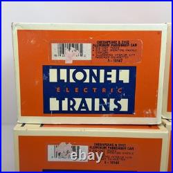 Lionel Chesapeake & Ohio 15 Aluminum 6-Car Passenger Set O Used 6-19145 19150