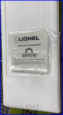 Lionel Classics 13404 13405 13406 Standard Gauge State 3 Car Passenger Set NEW