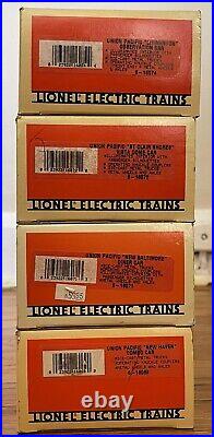 Lionel Four Car Union Pacific Passenger Set #6069, 6071, 6072, 6074 Yellow