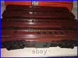 Lionel Ho Prr Passenger Set, With 0581 Rectifier And Loco, And 4 Cars, Vg+ Ex-ob