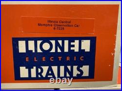 Lionel Illinois Central 5 Car Passenger Set 6-7221 7222 7223 7224 7225 O LNIB B2