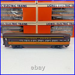 Lionel Illinois Central Aluminum 6 Car Passenger Set O Gauge New 6-7220 7225