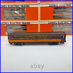 Lionel Illinois Central Aluminum 6 Car Passenger Set O Gauge New 6-7220 7225