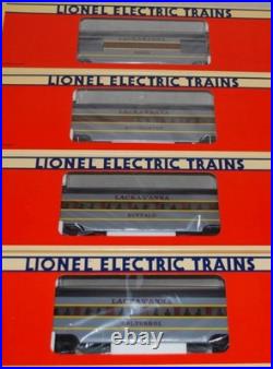 Lionel Lackawanna 15 Aluminum 4 Car Passenger Set 6-19130 6-19134