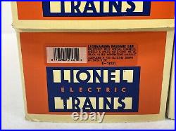 Lionel Lackawanna 15 Aluminum 6-Car Passenger Set O New 6-19131 19136