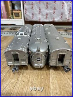 Lionel Lines Clifton Newark & Mooseheart 3 Passenger Dome Train Cars Set Illumi