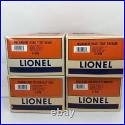 Lionel Milwaukee Road Aluminum 4-Car Passenger Set O Gauge New 6-19184 Hiawatha